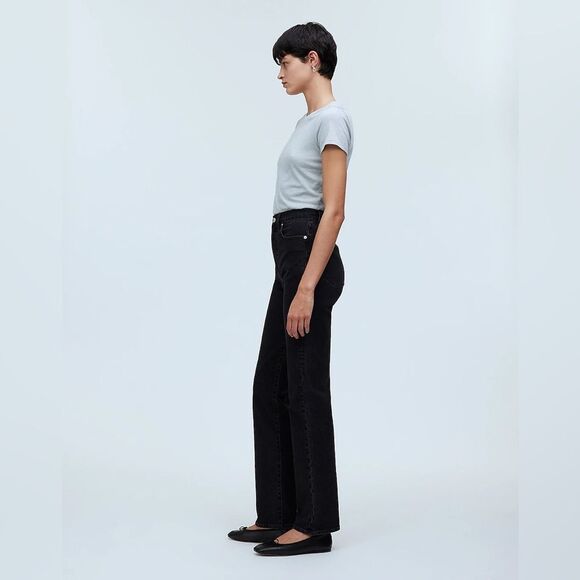 Madewell NWT The Petite 90s Straight Jeans Size 30P in Belmere Wash - Picture 3 of 9